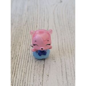 Miniature pink Angel bear‎ glitter toy figure SML